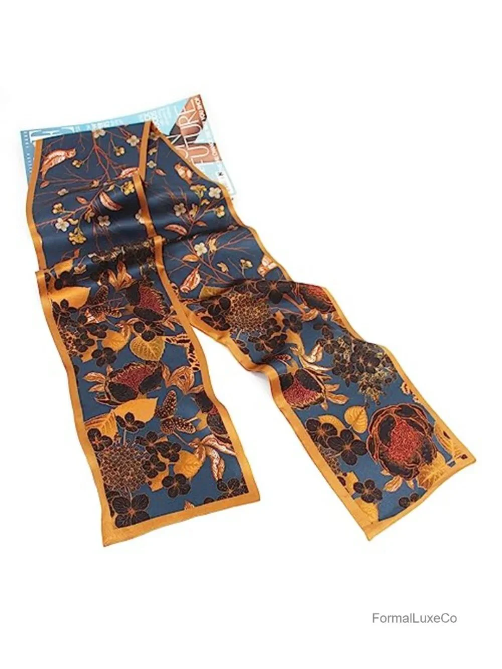 100% Mulberry Silk Long Oblong Scarf Shawl Hair Wrap Gift Packed